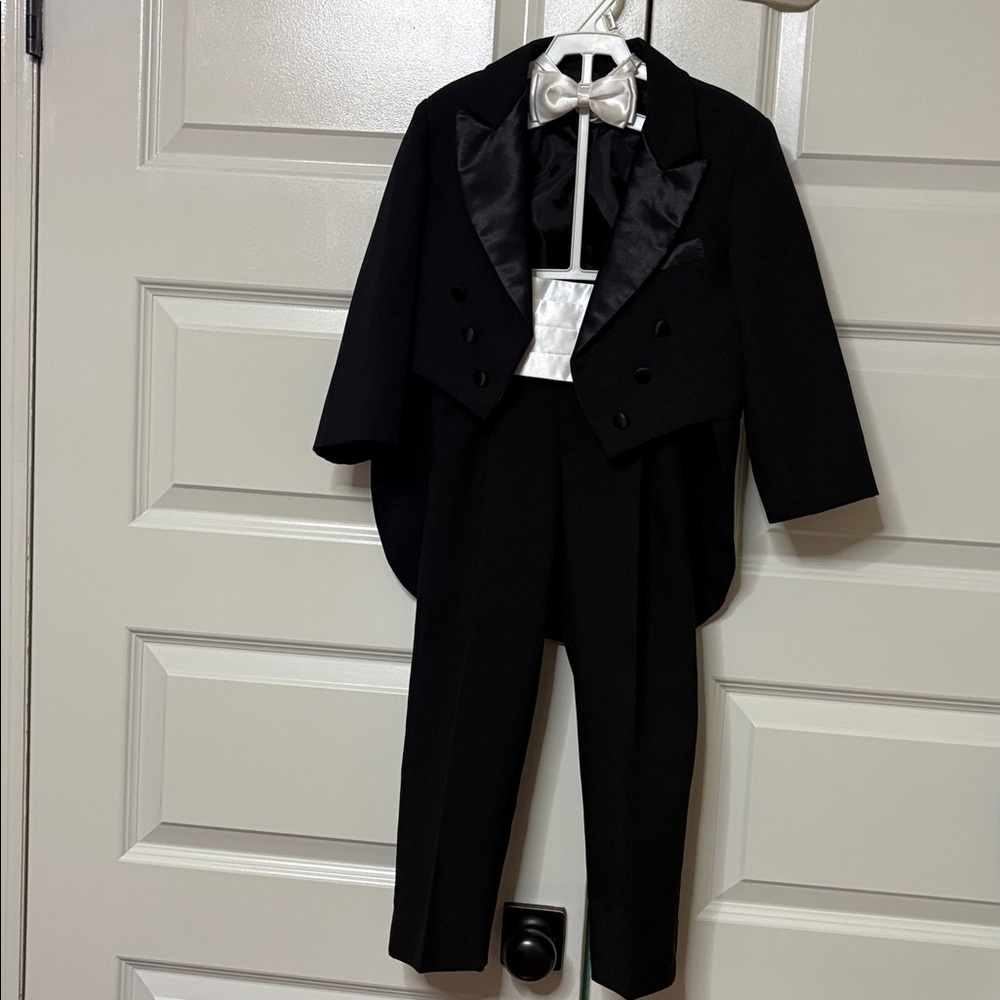 Classic Black Kids' Tuxedo Set. NO SHIRT.